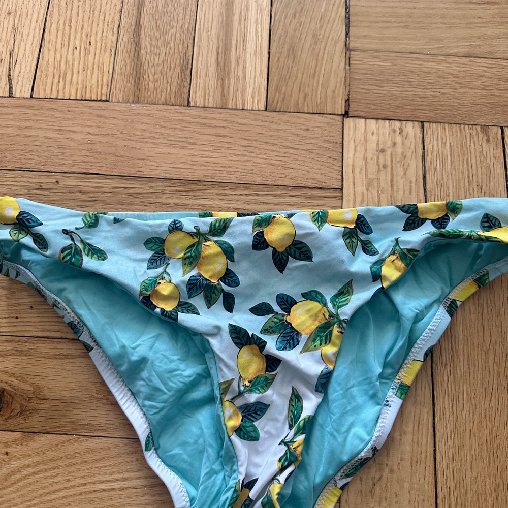 Lemon Print Bikini Bottom